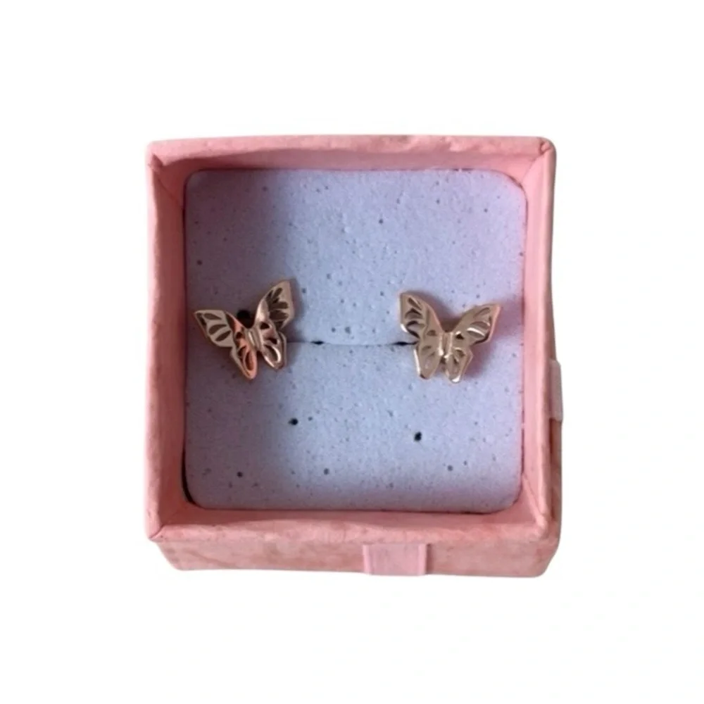 ✨HP✨ Elegant Butterfly Dainty Minimalist Post Earrings - Picture 5 of 7